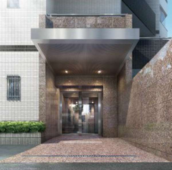 高級感のあるタイル張りの外観