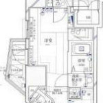 女性の方に嬉しい独立洗面台付きの1Kタイプ(間取)